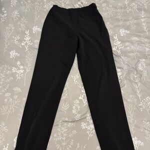 Sigrid Olsen Black Straight-Leg Pull-On Pants